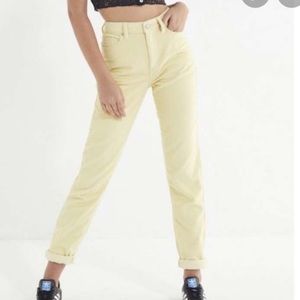 BDG Yellow corduroy Mom jeans